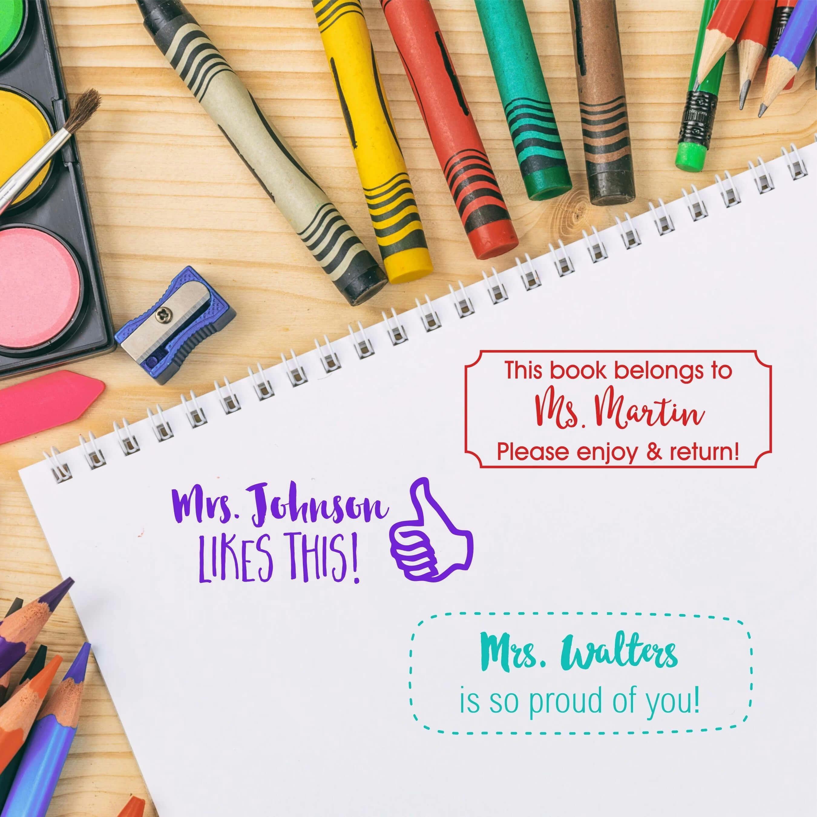 Personalized Teacher Stamps - undefined - 2712 Designs