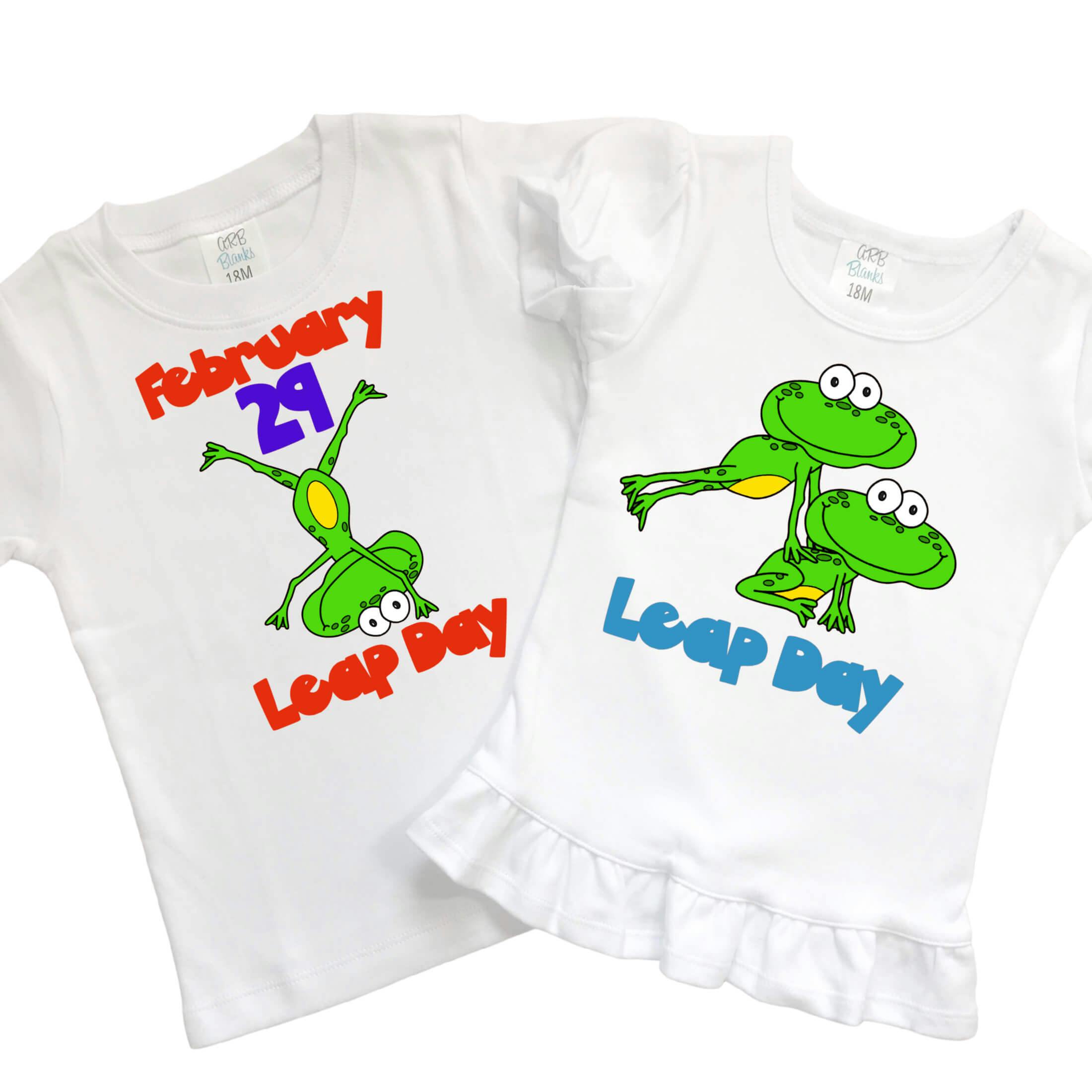 Kids Leap Year Leap Day Tees - undefined - The Sassy Seamstress