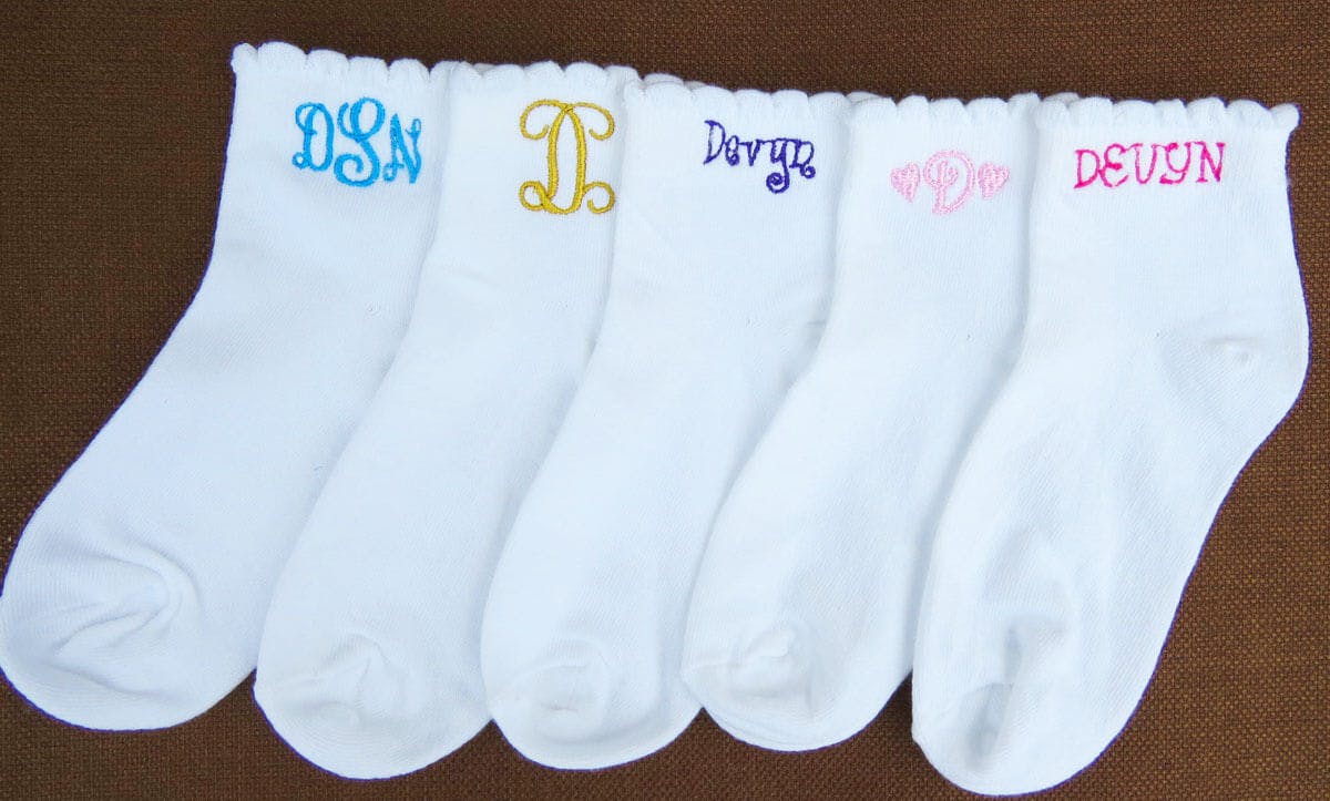 Personalized Little Girl Socks - undefined - Trendy Designs USA