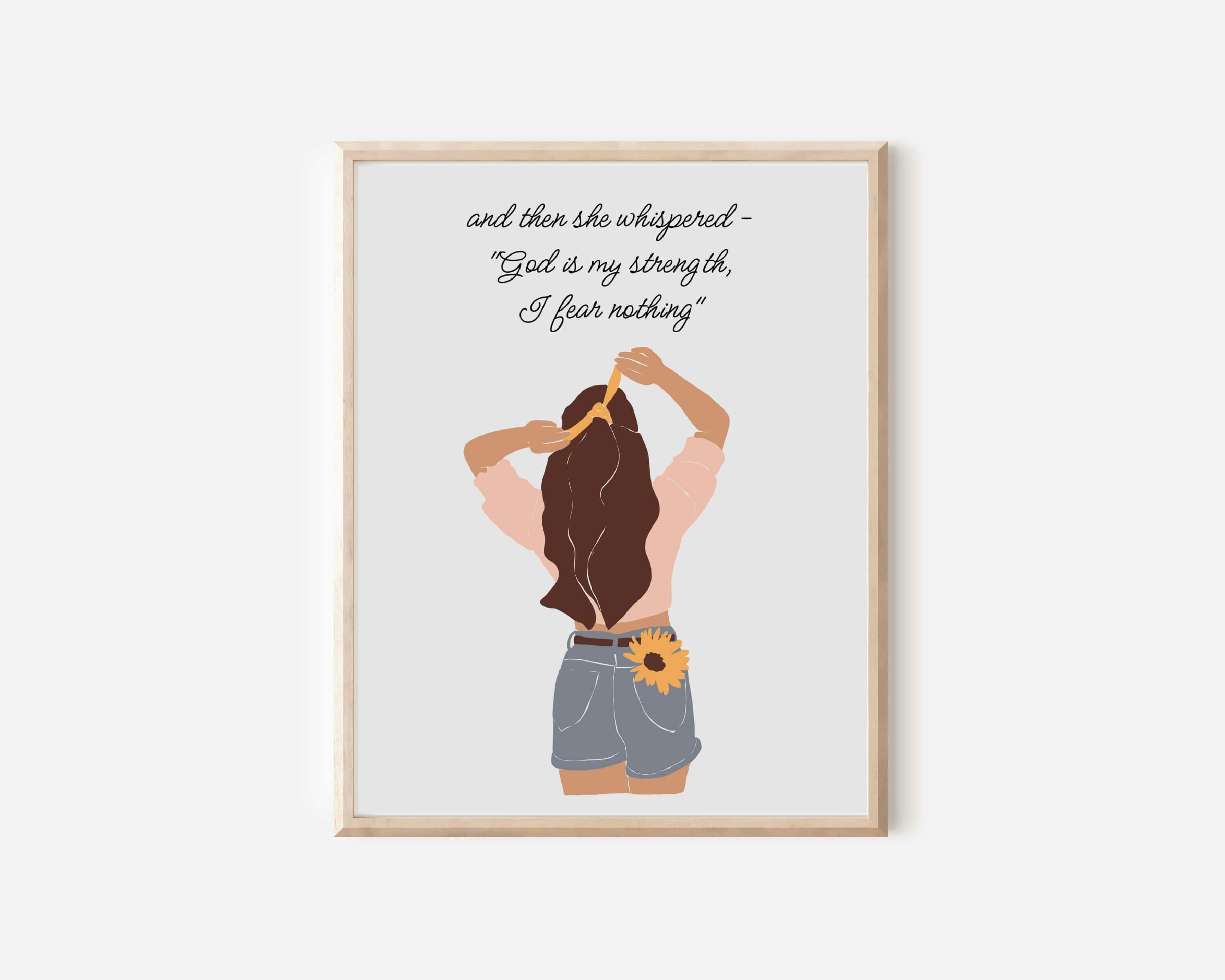 God is my Strength - Healing Now Art Print Collection - undefined - bright side girl shoppe