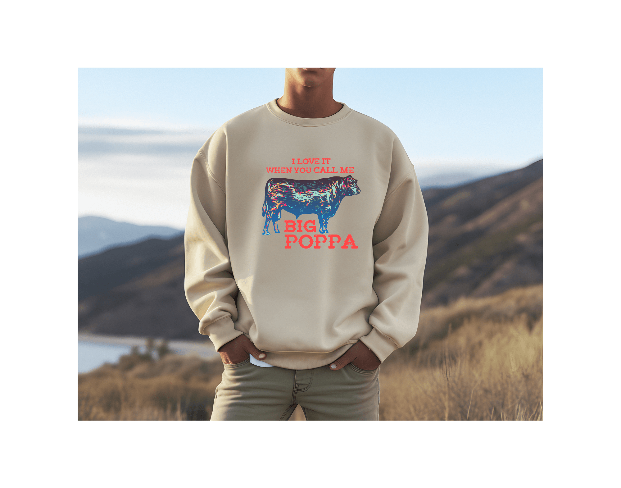 Crew Neck Sweatshirts for Dad - undefined - Hippies & Cowboys