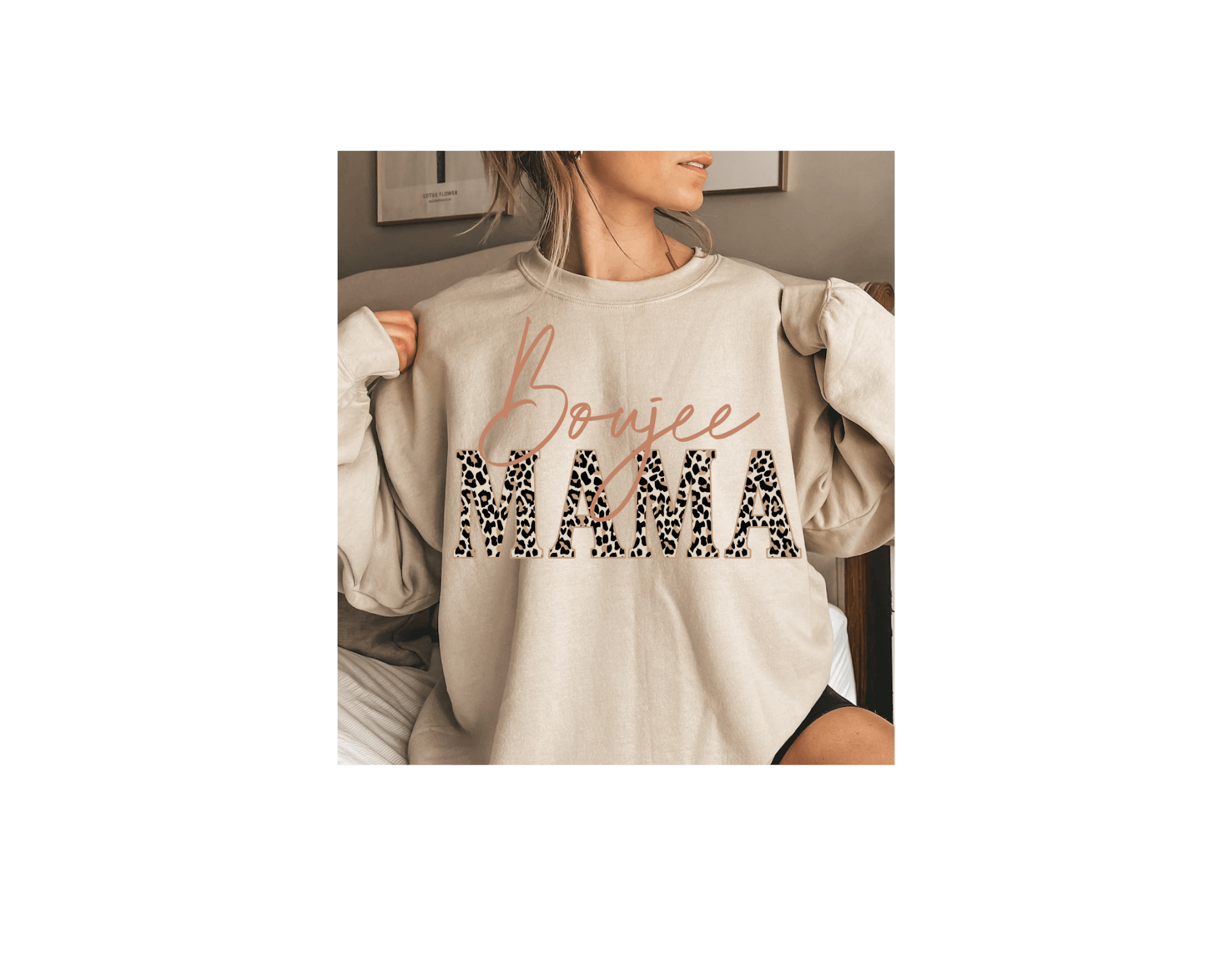 Crew Neck Sweatshirts for Mom - undefined - Hippies & Cowboys