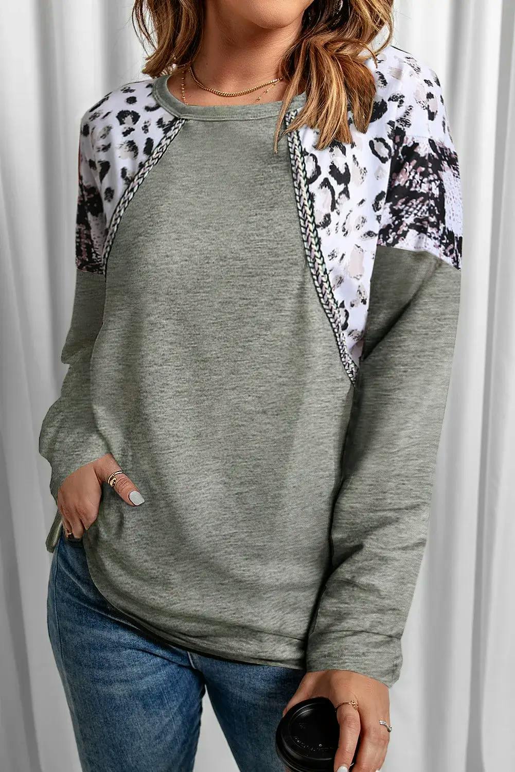 Animal Print Pullover - undefined - Dream Life Boutique
