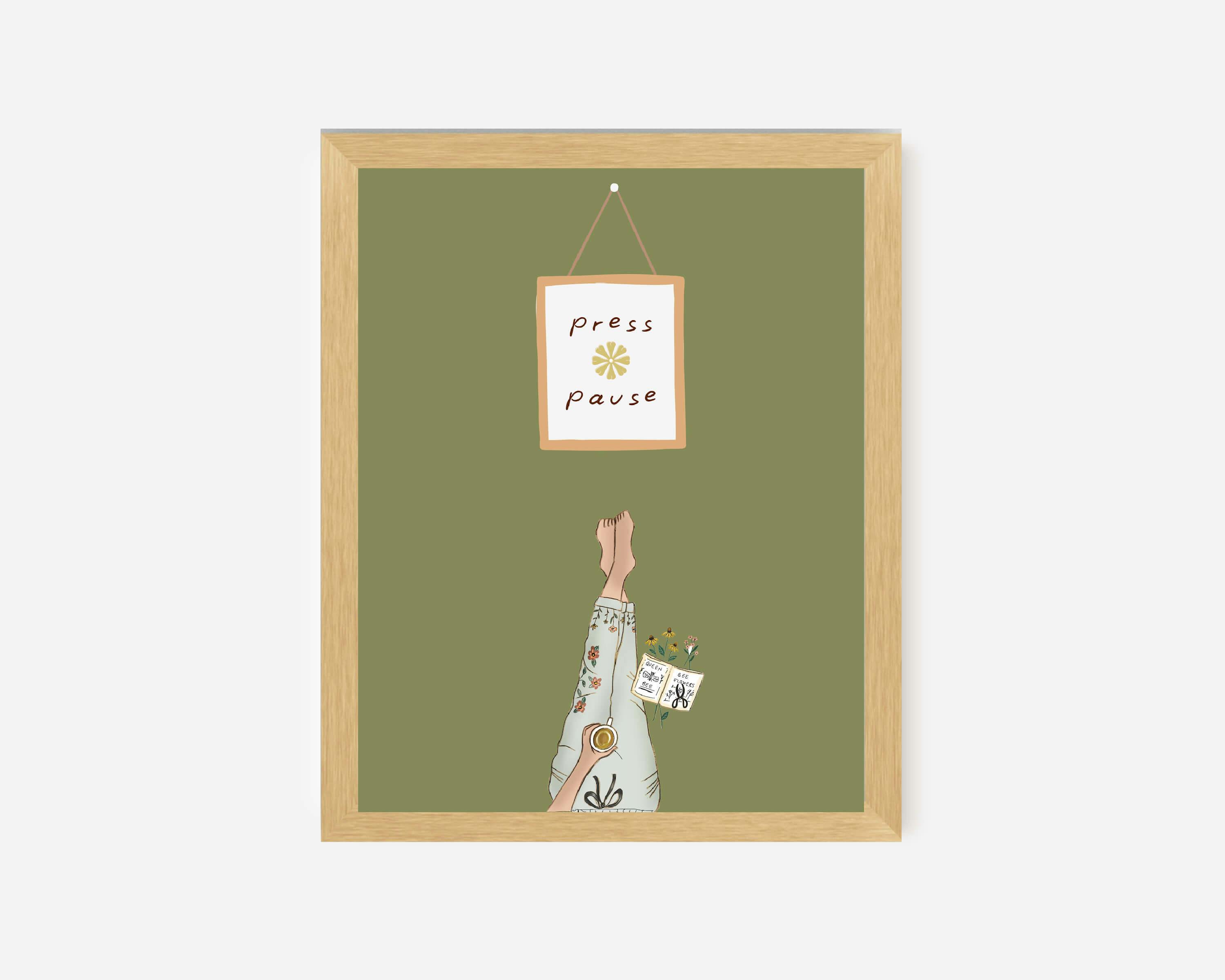 Press Pause - Healing Now Art Print Collection - undefined - bright side girl shoppe