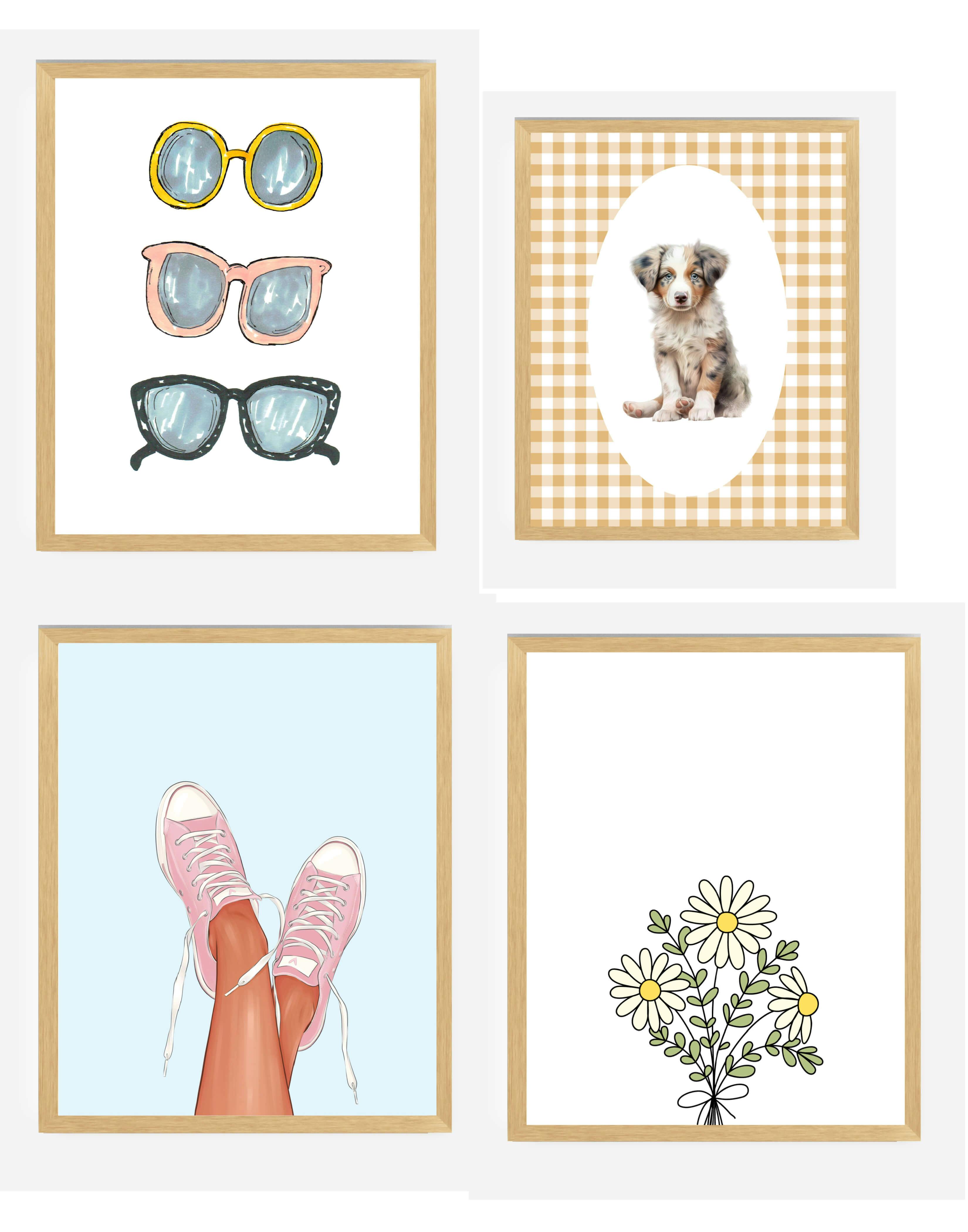 Girly Art Prints - Retro Eclectic Collection - undefined - bright side girl shoppe