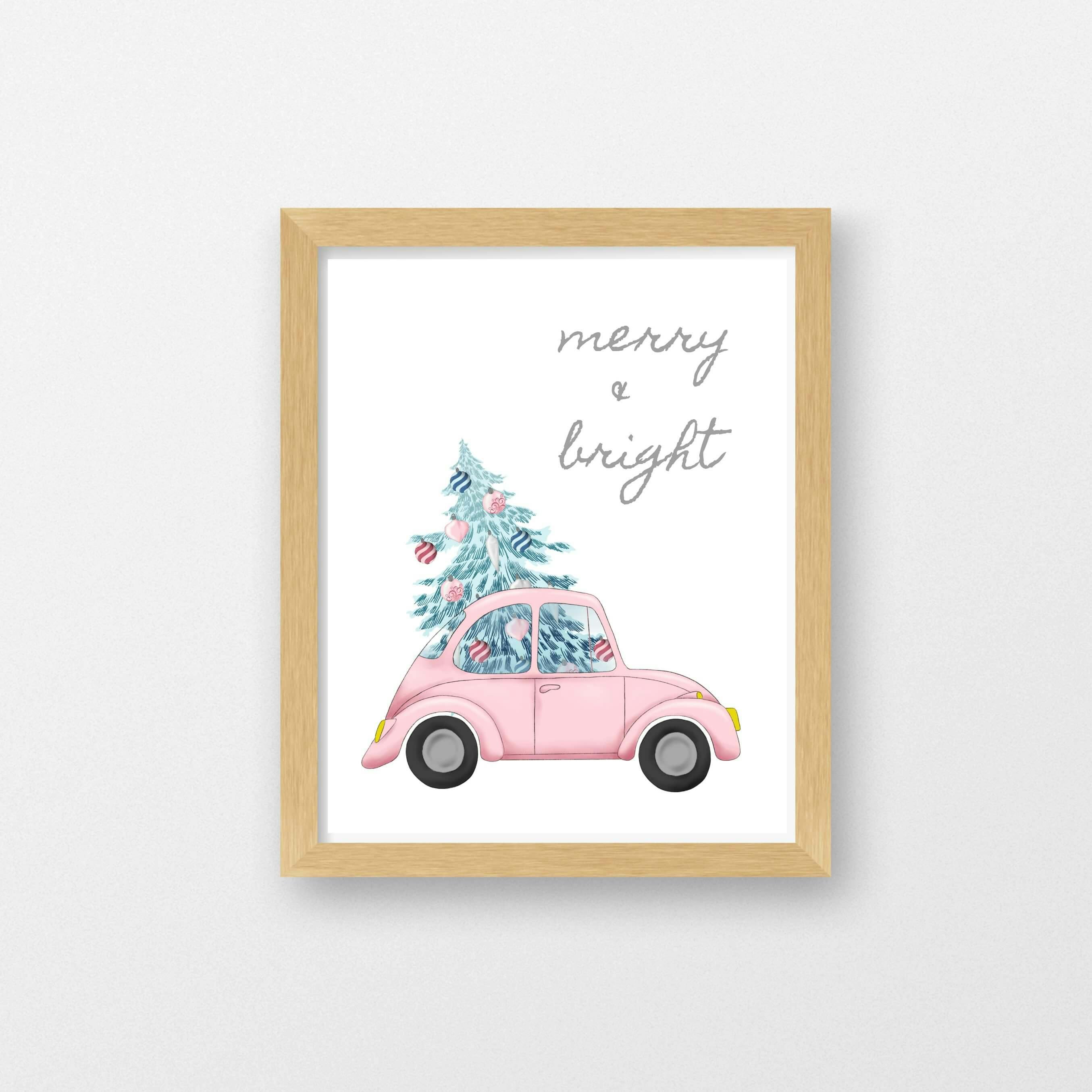 Retro Christmas Prints - Christmas Clearance - Digital Download - undefined - bright side girl shoppe