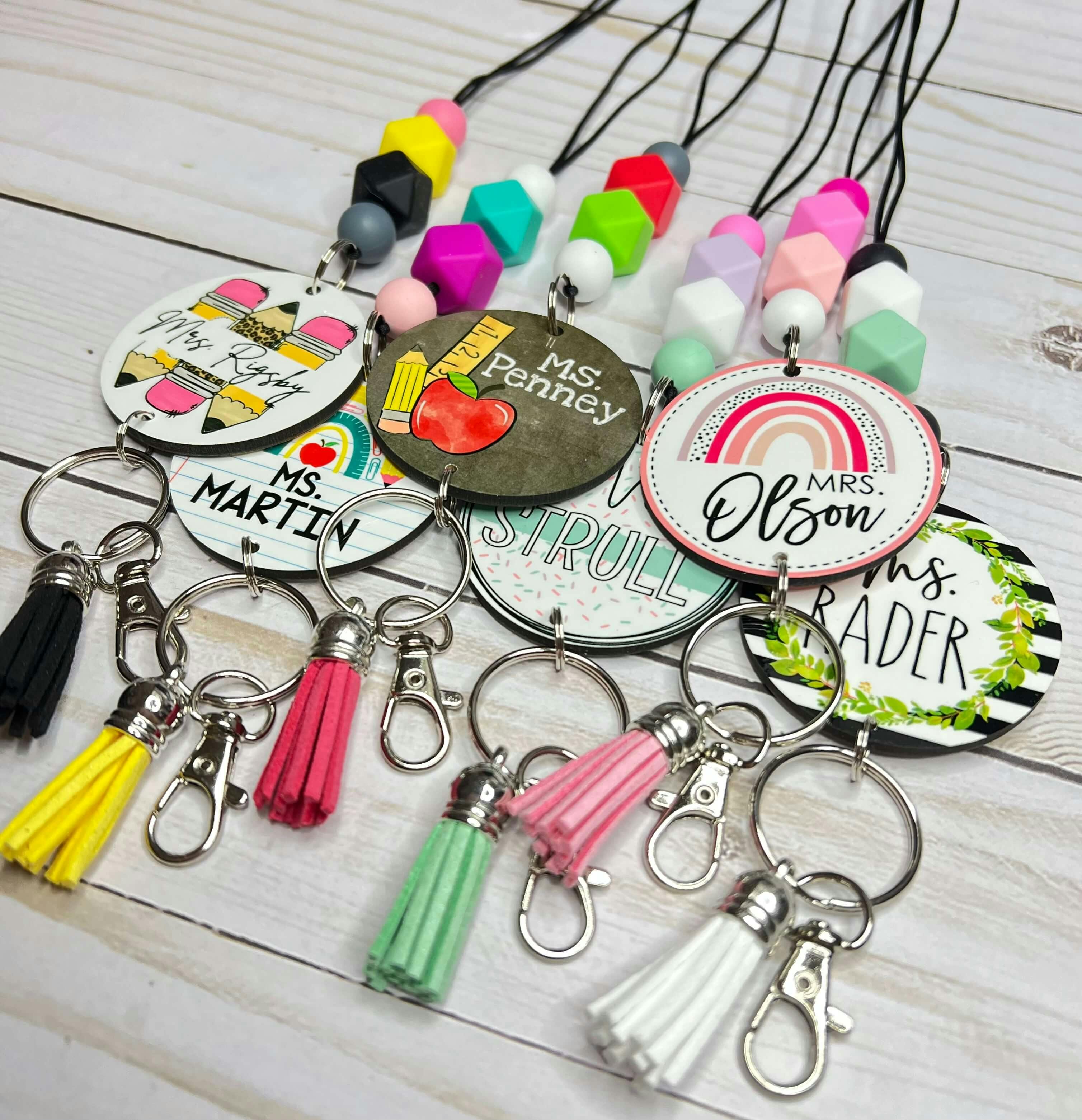 Personalized Teacher Lanyard - undefined - Que Cute Studio