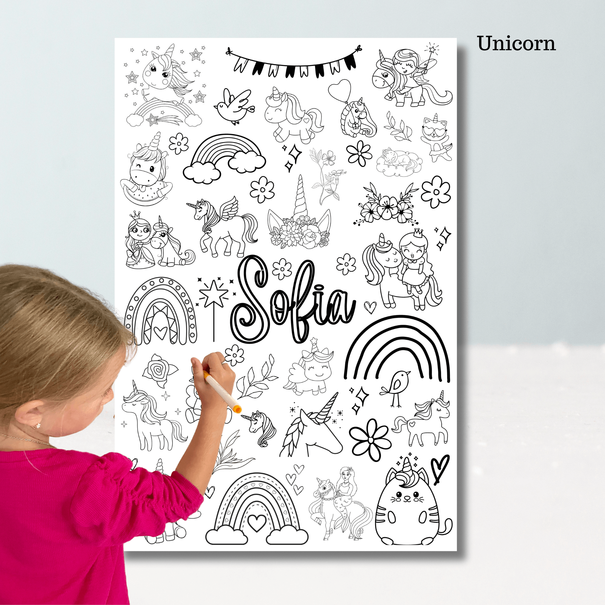 Customized Coloring Posters - undefined - Cedar Tree Lane