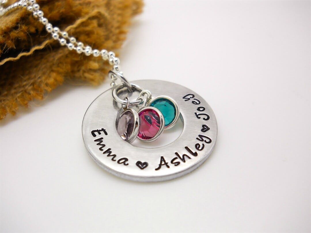 Personalized Mother's Necklace - undefined - Delena Wright Artisan Jewelry